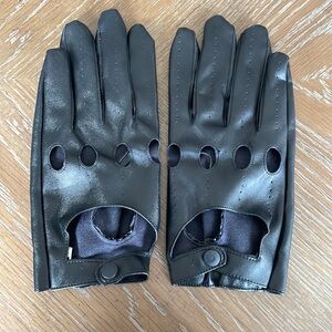 Costume Faux Leather Gloves